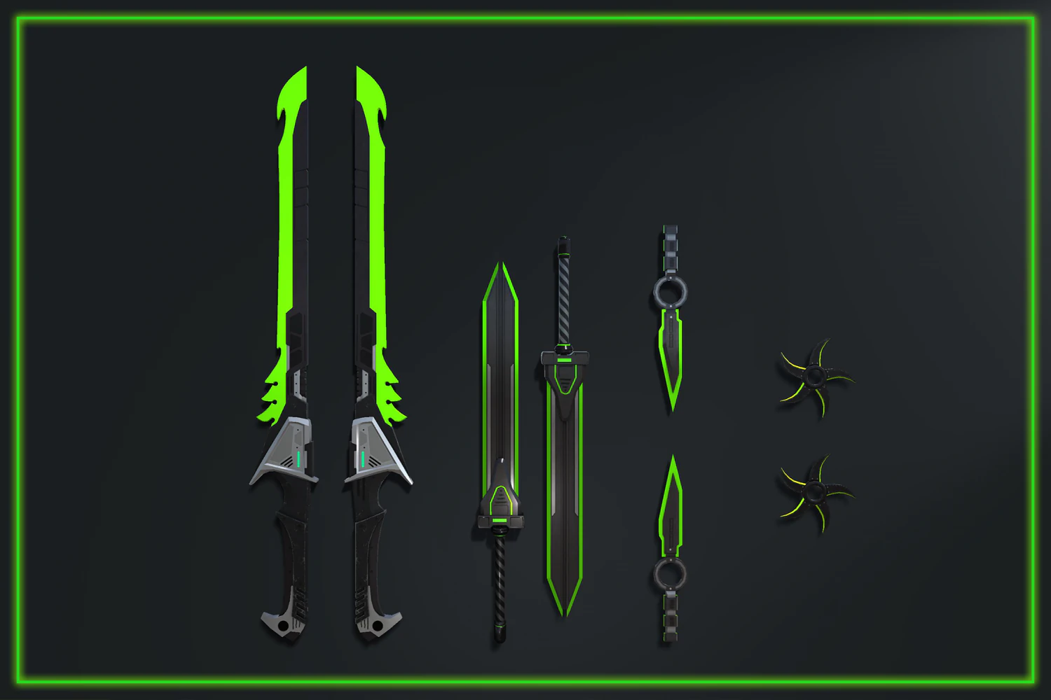 scifi melee pack 3D Model .c4d .max .obj .3ds .fbx .stl .blend 