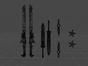 scifi melee pack 3D Model