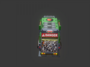 a futuristic goods carrying truck 3D 模型