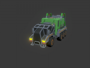 a futuristic goods carrying truck 3D 模型