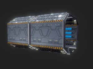 futuristic space tunnel 3D Model