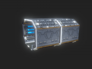 futuristic space tunnel Modelo 3D