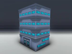 red bricks buildings pack 3D Model