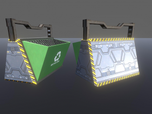 futuristic space props Model 3D