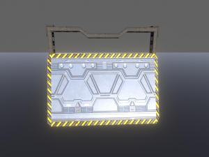 futuristic space props Model 3D