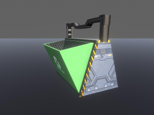 futuristic space props Model 3D