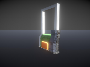 futuristic space props Model 3D