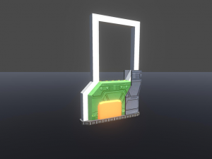 futuristic space props Model 3D