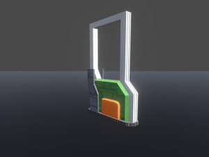 futuristic space props Model 3D