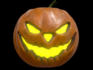 halloween pumpkin head vol 1 Modelo 3D