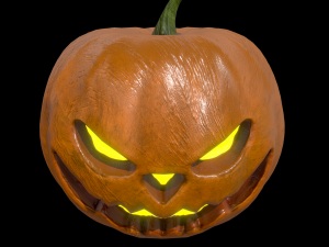 halloween pumpkin head vol 1 Modelo 3D
