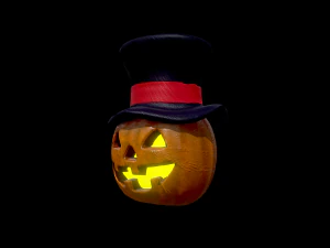 halloween pumpkin head vol 2 3D Model