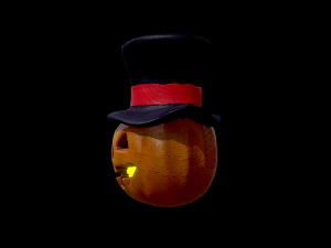 halloween pumpkin head vol 2 3D Model