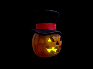 halloween pumpkin head vol 2 3D Model