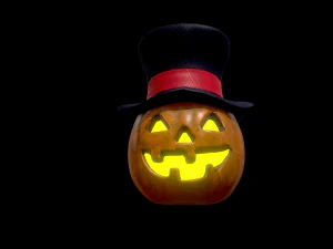 halloween pumpkin head vol 2 3D Model
