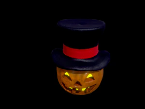 halloween pumpkin head vol 2 3D Model