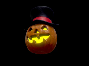 halloween pumpkin head vol 2 3D Model