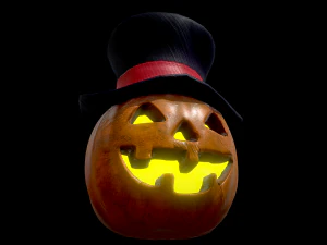 halloween pumpkin head vol 2 3D Model