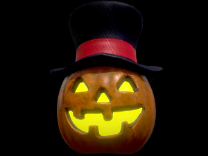 halloween pumpkin head vol 2 3D Model