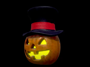 halloween pumpkin head vol 2 3D Model