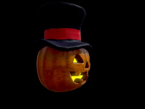halloween pumpkin head vol 2 3D Model