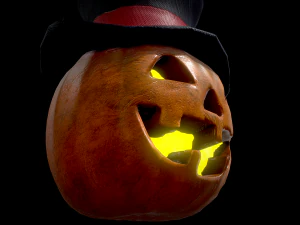 halloween pumpkin head vol 2 3D Model