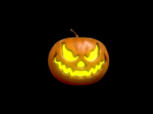 halloween pumpkin head vol 3 3D Model