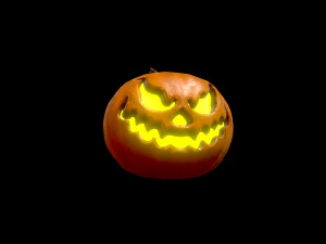 halloween pumpkin head vol 3 3D Model