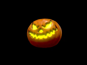 halloween pumpkin head vol 3 3D Model