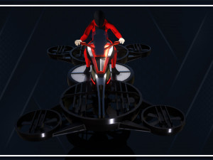Helix Heli Hoverbike 3D Model