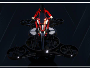 Helix Heli Hoverbike 3D Model