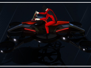 Helix Heli Hoverbike 3D Model