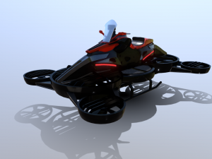 Helix Heli Hoverbike 3D Model