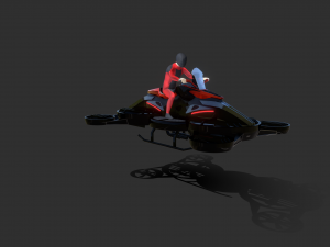 Helix Heli Hoverbike 3D Model
