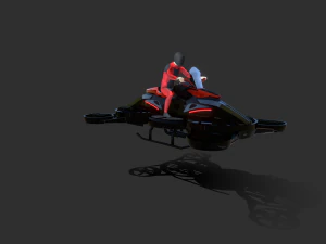 Helix Heli Hoverbike 3D Model
