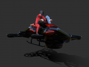 Helix Heli Hoverbike 3D Model