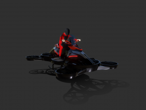 Helix Heli Hoverbike 3D Model