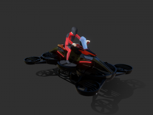 Helix Heli Hoverbike 3D Model