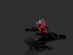 Helix Heli Hoverbike 3D Model