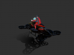 Helix Heli Hoverbike 3D Model