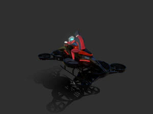 Helix Heli Hoverbike 3D Model