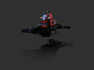 Helix Heli Hoverbike 3D Model