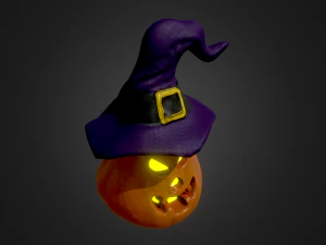 halloween pumpkin head vol 4 3D Model