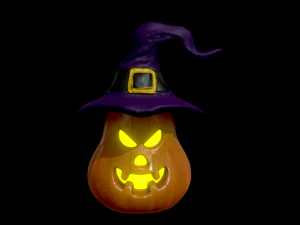 halloween pumpkin head vol 4 3D Model