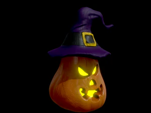 halloween pumpkin head vol 4 3D Model