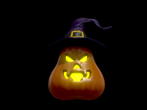halloween pumpkin head vol 4 3D Model