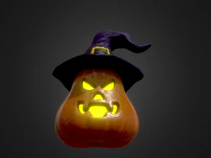 halloween pumpkin head vol 4 3D Model