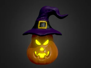 halloween pumpkin head vol 4 3D Model