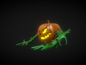 halloween pumpkin head vol 5 Model 3D