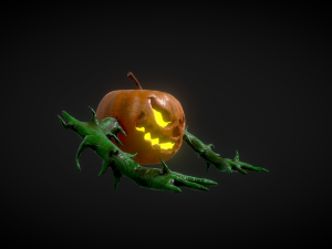 halloween pumpkin head vol 5 Model 3D